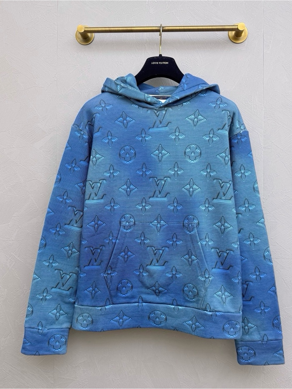 Louis Vuitton Blue Gradient Monogram Hoodie